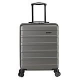 Cabin Max Anode Handgepäck Koffer - Leicht, Hartschale, Koffer Handgepäck Trolley mit 4 Rädern, 3-stelliges Schloss (Trolley Farbe: Graphite, Größe: 55x40x20 cm)