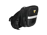 Topeak Satteltasche Mit Befestigungsriemen Aero Wedge Pack, Schwarz, 18 x 8.5 x 11 cm, 0.66 Liter, TC2260B