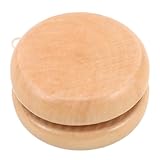 TOYANDONA Kleines Holz yoyo aus Naturholz Sicheres Motorikspielzeug für Buntes Party Geschenk für Jungen und Mädchen für Geburtstagsfeiern und Outdoor Spiele