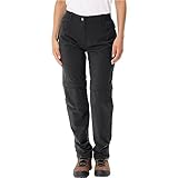 VAUDE Wanderhose Damen Farley Stretch Zip-Off Hose II, Schwarz- 36, wasserabweisende Zip-Off Trekkinghose, bequeme Stretch-Wanderhose – strapazierfähig & schnelltrocknend