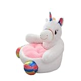 JiaWell Sitzsack for Kinder, Sitzhocker, Babyhocker, Stuhl, Kinderspielzeug, Kindersofasitz, Kinderstuhl, Sessel, Tiersofasitz(Unicorn)
