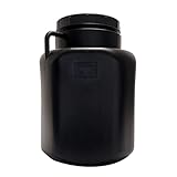 BAUPROFI Fass quadratisch 50l schwarz | Weithalsfass lebensmittelecht Camping lagern Regenfass