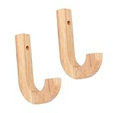 ELAYARD 2 Stück Teiliges Kreative Garderobenhaken aus Natürlichem Holz mit Schrauben und Dübeln Wandmontierte Elegante Kleider Hut aufhänger für Flur und Zuhause Vintage Stil Robust und