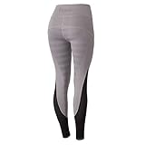 HORZE Danica Damen Strumpfhose mit hoher Taille und Netzeinsatz, zink, 24