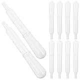 DECOMELODY 30 Stück Kleiner Tattoo Tintenpipetten mit Skala Kleine Kunststoff Absaugpipetten für Präzise Flüssigkeitsdosierung Tattoo Zubehör und Laborflüssigkeiten Transparent