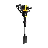 Garbenat 52CC Benzinbagger 2-Takt Motor Gartenfräse 1900W Baumgrabungsmaschine Tragbarer Gartenbaumgräber Set mit Schaufel Handgeführte Baumpflanzschaufel für Garten Bauernhof