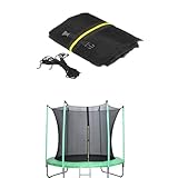 Outdoor Trampolin NetzØ 183, 244, 306, 366, 427, 457cm, Trampolin Sicherheitsnetz, Ersatznetz, rundes Schutznetz für Gartentrampolin, für 6/8 Stangen trampolinnetz (6 stangen,305cm)
