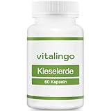 Kieselerde Kapseln - Hochdosiert - Inhalt 60 Kapseln à 350mg (250mg Kieselerde und 100mg Kapselhülle)