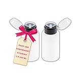 LALILL 2 Stück 200 ml Leere Dispenser Pumpspender Pumpflasche Kunsstoff für Flüssigkeiten Nagellackentferner Remover Cleaner Reinigungsmittel Poliermittel Reiseflasche für Schampoo Lotion