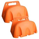 MERRYHAPY 2 Stück Gartenschlauchhalter Wandmontage Robuster Platzsparender Schlauchhalter für Außenbereich und Garage Einfacher Schneller Aufbau Schützt Schläuche vor Knicken und Abrieb