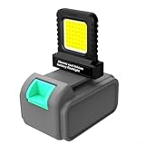 Hohe Ausgangsleistung, 14 W LED-Camping-Laterne für 21 V Lithium-Batterien, verstellbare Steckdose, Arbeitsleuchte, kompatibel mit 20 V-21 V Elektrowerkzeug-Batterieplattformen, tragbar (6 Stück)