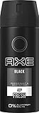 Axe Bodyspray Black Deo ohne Aluminium sorgt 48 Stunden lang für effektiven Schutz vor Körpergeruch 150 ml