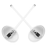 VALICLUD Fluoreszenzlampen aufhängestange aus Weißem Eisen Verstärkte Lichtstangen mit Kunststoff saugnapf Stabile Lampenaufhängung für Klassenzimmerbeleuchtung