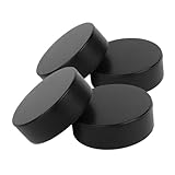 Sosoport 4 Stück Eishockey für Training Hochwertige PU Eishockey für Spieler und Teams für Wettkampf Langlebig und Zubehör für Eishockeysport
