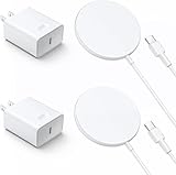 [2 Stück] Magnetisches kabelloses Ladegerät für iPhone 14, SMOONFACE Wireless Charger mit 20 Watt USB C Ladegerät für iPhone