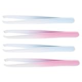 VALICLUD 4 Stück Augenbrauenpinzette Augenbrauenierer Pinzette zum Basteln Wimpernfunktionen Pinzetten für Frauen Pinzette für Frauengesichtsbehaarung Rostfreier Stahl