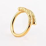 Jinqian Gold Edelstahl Penisring Eichelring Glansring Cockringe Cock Ring Penis Eichel Intimschmuck Zurückhalte Vorhaut Ringe Erotik Bondage Sex Spielzeug für Männer Verzögerung Ejakulation (28mm)