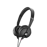 Sennheiser HD 25 LIGHT Leichter On-Ear DJ & Monitoring Kopfhörer | Robustes Single Headband Design | 1,5M beidseitig abnehmbares Kabel & 1/4' Klinkenadapter im Lieferumfang | Schwarz (508664)
