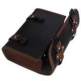 Sosoport Motorradtasche Satteltasche aus PU Vielseitige Seitentasche für Front und Heckmontage Große Kapazität Stylisches Design Farben