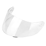 Motorradhelm Visier, Esenlong Motorrad Wind Schild Helm Objektiv Visier Schild Voller Gesicht passt für AGV K1 K3SV K5 K5-S Transparent(Enthält kein K3)