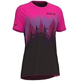 HULG Fahrradtrikot Damen Kurzarm,Women's Jersey Mountainbike-Trikot,100% Hochwertiges Polyester, Schnell Trocknend, Atmungsaktiv, Geeignet Für Radfahren/Multisport (L,Style-06)