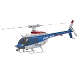 C138PRO Bell 206 RC Hubschrauber, Maßstab 1:33, 2.4 GHz, 6 Kanäle, flybarless, einrotoriges RC Hubschraubermodell mit Optischer Positionserkennung, One-Touch Rückwärtsflug, 3D Stunts (RTF)