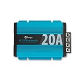 BERGER DC/DC Ladebooster BCD 20 | 12 V Batterieladegerät mit MPPT | Geräuschlos & kompakt | Kompatibel mit LiFePO4, AGM, Gel, STD, Cal | EIN-Knopf-Steuerung | 20 A Ausgang | Wohnmobil & Fahrzeug
