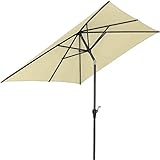 Siena Garden Avio Mittelstockschirm anthrazit Ecru 250x200cm