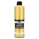 LM-Kreativ Badewannenlack 3 in 1 2K 500ml - Gold - Fliesenfarbe & Fliesenlack für Badezimmer, Badewannen, Duschtassen, Fliesen & Waschbecken - Hochdeckend, strapazierfähig & wasserfest