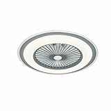 DGJMuu LED Fan Deckenleuchte Invisible Fan Deckenleuchte, Dimmbar Timer Leise Ventilator lampe, Der Sommer ist erfrischend und kühl, Natürlicher Wind Wohnzimmer Fan Deckenlampe 220V