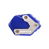 Motorrad Ständer Fuß,Seitenverlängerung Pad for BMW F850GS F750GS F 750 GS F 850 ​​GS Motorrad CNC-Fuß Seitenständer Verlängerungsplatte vergrößern Pad (Color : Blue)