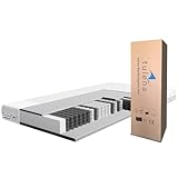 TULENA NOX Taschenfederkern Matratze 90x200 Federkernmatratze H1 + H2 Basic 18cm hoch Probeschlafen Rollmatratze Wendematratze