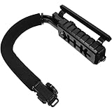 SHOWERORO Kamerastabilisator Gimbal mit U Förmigem Blitzschuh Handlicher DSLR Griff für Videoaufnahmen Leichter Tragbarer Filmausrüstung für Outdoor und Reisen