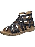 Josef Seibel Damen Sandaletten Ivy 06, Frauen Sandalen,Weite G (Normal),Sommersandalen,flach,Sommerschuhe,Freizeitschuhe,schwarz,38 EU
