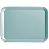 Zeller 26698 Melamintablett, Melamin, Aqua, ca. 43.5 x 32.5 cm, Serviertablett, stapelbar, Kratzfest