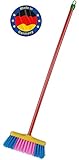 Theo Klein 6620 Besen, groß I Kinderbesen mit stabilen Stiel und robusten Kunststoffborsten I Maße: 18 cm x 4,5 cm x 61 cm I Spielzeug für Kinder ab 3 Jahren