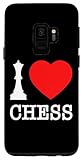 Hülle für Galaxy S9 Schach I Love Chess Schachspiel Weiße Dame Ich Liebe Schach