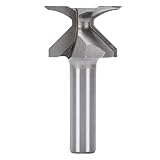 TICFOX Bogenbiegen Integrierter Formfräser R18 Naht 1/2 Zoll Schaft Nutfräser für Möbelbau und Holzbearbeitungsprojekte