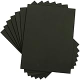 BIBODU Moosgummi 5mm - Eva Schaumstoff, Schwarze Farbe, Pack 5 Blätter, Größe A4 210x297 mm, Dichte 80 kg/m3 | Eva Foam Cosplay Bastelarbeiten, Bastel | Geeignet Jungen und Mädchen (5MM, Schwarz)