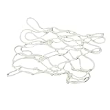 SANRLO Nachtlicht leuchtendes Basketballnetz, Ersatz, 12 Ringe, Standardgröße, leuchtendes Basketballnetz, Outdoor-Basketballnetz