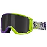 Giro Revolt Skibrille – Snowboardbrille für Herren, Damen und Jugendliche – Ano Lime Wild Style Strap w/VIVID Smoke/Clear Gläser