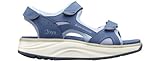 JOYA Komodo Blue, Outdoor-Sandalen für Damen aus Leder und Mesh, Blau, 43