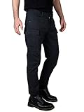 Yazubi Jayden - Cargohosen Für Männer - Arbeitshosen Herren - Cargo Jeans Slim Fit - Stretch Stoffhose, Blau (Deep Well 193713), W30/L32