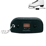 Schlittschuhschleifer, Schlittschuh-Schärfer, Schlittschuh-Zubehör, breitenverstellbares Schärfwerkzeug | Schlittschuh-Kantenschärfer mit Schlüsselanhänger für Eiskunstlauf, Torwart Skates