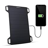 Sunnybag Leaf Mini | 5 Watt Tragbares Solarpanel | Effizient, wasserfest, Ultraleicht, 158g | Solarladegerät mit USB-Anschluss für Handy, Smartphone, Powerbank | Ideal für Wandern, Camping, Outdoor