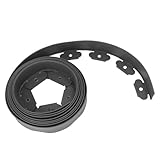 Rasenkante, Gartenkante, Kunststoff-Rasenkante, inklusive 15 Spikes für die Landschaftsgestaltung von Blumengärten, Terrassen und Spielplätzen (5cm*5cm*5m)