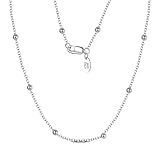 Aotiwe Necklace Vintage, Freundschaftskette Silber 925 Kette Damen Kette Modern Silber 45cm Geschenk Hochzeit