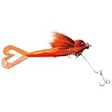 Mimoqk Angelköder Swimbait | Realistische Angelköder mit Gelenken, 22 cm, Kunstköder mit Haardesign und 3D-Auge für Hecht, Forelle, Barsch, Zander, Wels, Bar, Süß- und Salzwasser