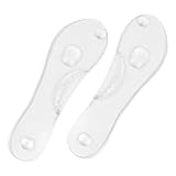 Warmhm 2 Paar Silikon PU Einlegesohlen mit Fußgewölbestütze für High Heels Atmungsaktiv Rutschfest Fußpflege Massagegerät für Sportschuhe und Lederschuhe