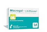 Macrogol - 1 A Pharma® Pulver gegen Verstopfung | 50 Stk | Bei chronischer Verstopfung | Bewährtes Abführmittel | Hausapotheke | Wirkt sanft